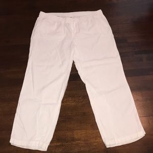 Womens white linen pants from old navy excellent condition size xlarge